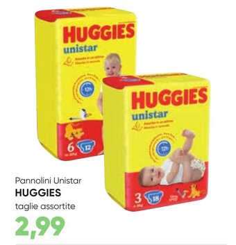 Supermercati Pick Up Pannolini Unistar HUGGIES taglie assortite offerta