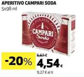 Coop APERITIVO CAMPARI SODA 5x98 ml offerta