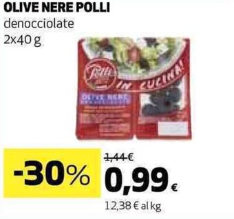 Coop OLIVE NERE POLLI denocciolate 2x40 g offerta