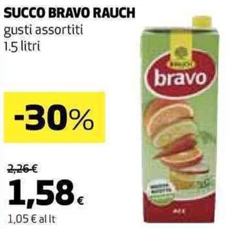 SUCCO BRAVO RAUCH gusti assortiti 1.5 litri