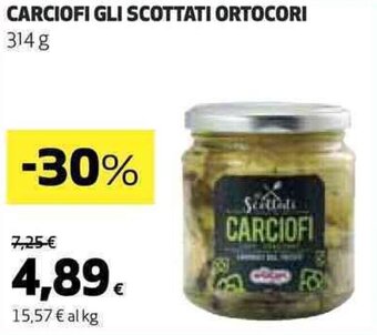 Coop CARCIOFI GLI SCOTTATI ORTOCORI 314 g offerta