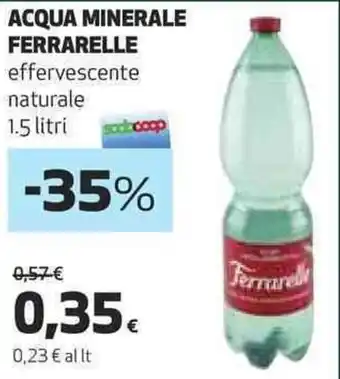 Coop ACQUA MINERALE FERRARELLE effervescente naturale 1.5 litri offerta