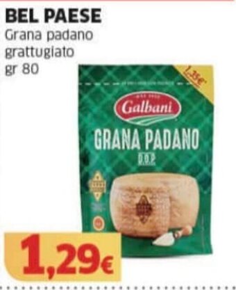 BEL PAESE Grana padano grattugiato gr 80