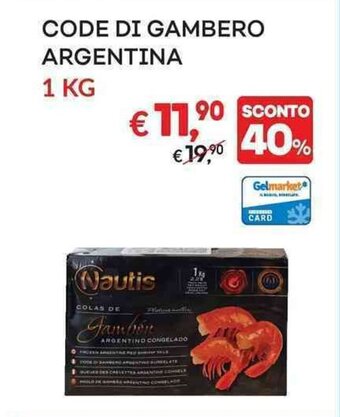 CODE DI GAMBERO ARGENTINA 1 KG