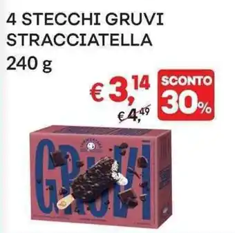4 STECCHI GRUVI STRACCIATELLA 240 g