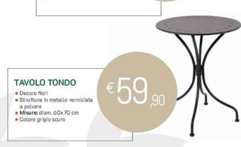 GRANCASA TAVOLO TONDO offerta