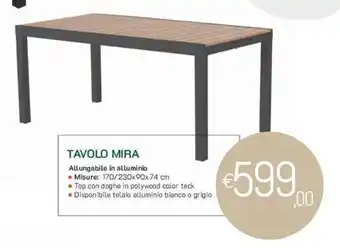 GRANCASA TAVOLO MIRA offerta