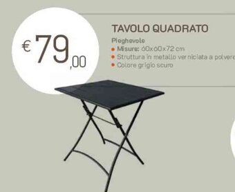 GRANCASA TAVOLO QUADRATO offerta