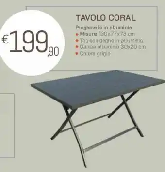 TAVOLO CORAL