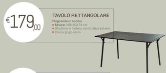 GRANCASA TAVOLO RETTANGOLARE offerta