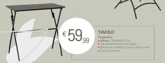 TAVOLO Pieghevole