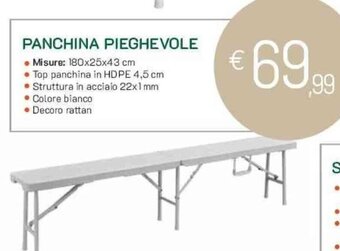 PANCHINA PIEGHEVOLE
