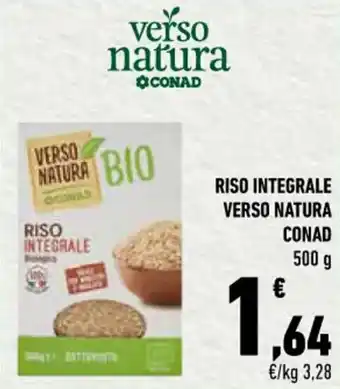Conad City RISO INTEGRALE VERSO NATURA CONAD 500 g offerta