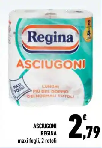 Conad City ASCIUGONI REGINA maxi fogli, 2 rotoli offerta