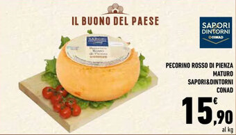 Conad City PECORINO ROSSO DI PIENZA MATURO SAPORI&DINTORNI CONAD offerta