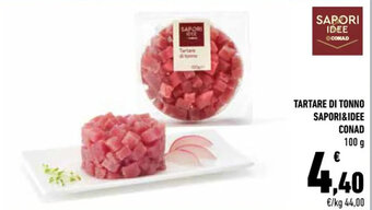Conad City TARTARE DI TONNO SAPORI&IDEE CONAD 100 g offerta