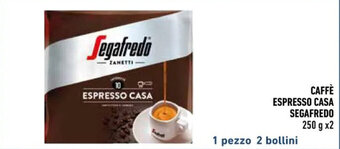 Conad City CAFFÈ ESPRESSO CASA SEGAFREDO 250 g x2 offerta