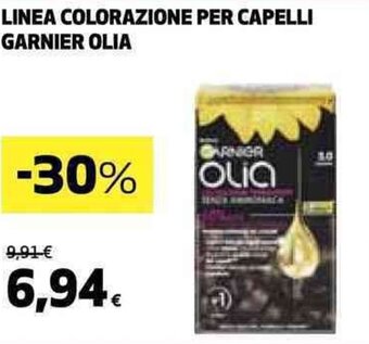 Coop LINEA COLORAZIONE PER CAPELLI GARNIER OLIA offerta