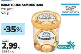 Coop BARATTOLINO SAMMONTANA 500 G offerta