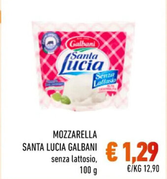 Conad City MOZZARELLA SANTA LUCIA GALBANI senza lattosio, 100 g offerta