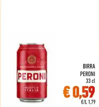 Conad City BIRRA PERONI 33 cl offerta