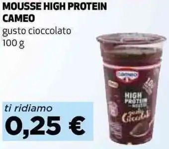 Coop MOUSSE HIGH PROTEIN CAMEO gusto cioccolato 100 g offerta