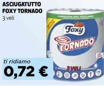 Coop ASCIUGATUTTO FOXY TORNADO 3 veli offerta