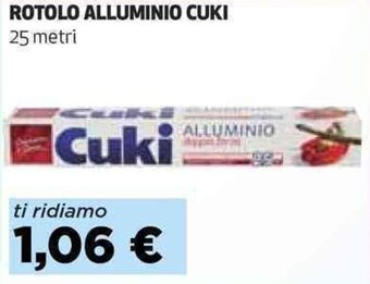 Coop ROTOLO ALLUMINIO CUKI 25 metri offerta