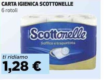 Coop CARTA IGIENICA SCOTTONELLE 6 rotoli offerta