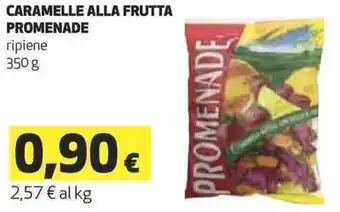 Coop CARAMELLE ALLA FRUTTA PROMENADE ripiene 350 g offerta