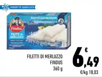 Conad Margherita FILETTI DI MERLUZZO FINDUS 360 g offerta
