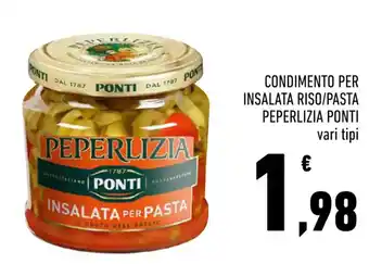 Conad Margherita CONDIMENTO PER INSALATA RISO/PASTA PEPERLIZIA PONTI vari tipi offerta