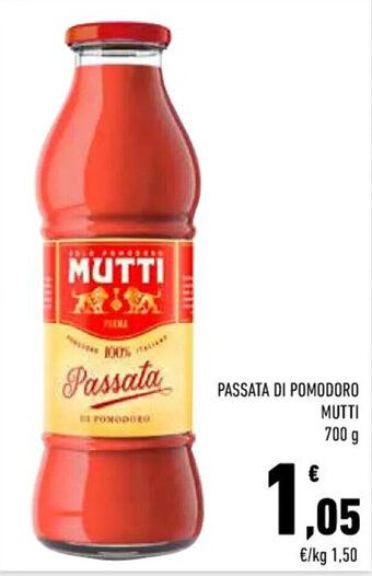 Conad Margherita PASSATA DI POMODORO MUTTI 700 g offerta