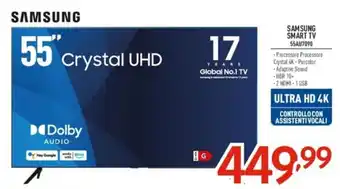 Elettrosintesi SAMSUNG SMART TV 55AU7090 offerta