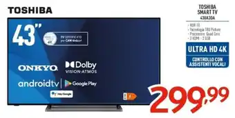 Elettrosintesi TOSHIBA SMART TV 43UA3DA offerta