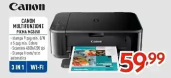 CANON MULTIFUNZIONE PIXMA MG3650