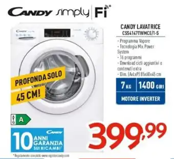Elettrosintesi CANDY LAVATRICE CSS4147TWMCE/1-S offerta