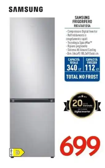 Elettrosintesi SAMSUNG FRIGORIFERO RB34T601DSA offerta