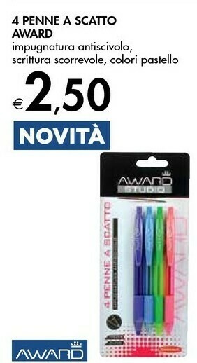 Bennet Award 4 Penne A Scatto offerta