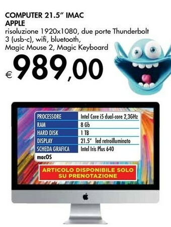 Bennet Apple Computer 21.5 Mac offerta