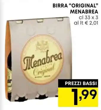 BIRRA "ORIGINAL" MENABREA cl 33 x 3