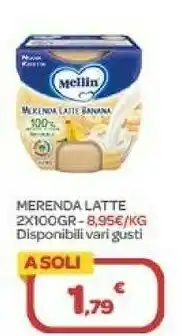 Bimbo Store Mellin Merenda Latte 2x100gr offerta