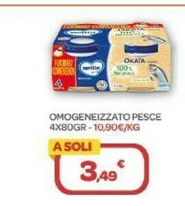 Bimbo Store Mellin Omogeneizzato Pesce 4x80gr offerta