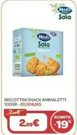 Hero Biscottini Snack Animaletti 100gr