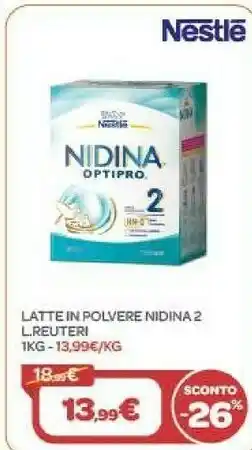 Bimbo Store Nestle Latte In Polvere Nidina 2 L.Reuteri offerta