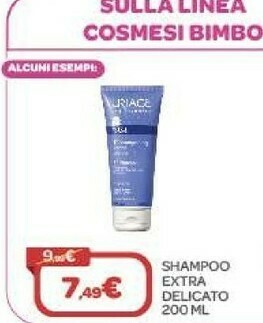 Bimbo Store Uriage Shampoo Extra Delicato 200ml offerta