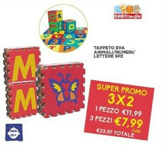 Bimbo Store Babysmile Tappeto Eva Animali offerta