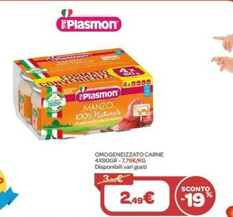 Bimbo Store Plasmon Omogeneizzato Carne 4x80Gr offerta