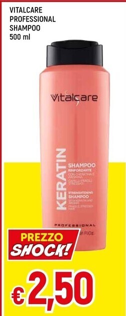 Famila Vitalcare professional shampoo offerta
