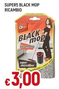 Famila Super5 black mop ricambio offerta